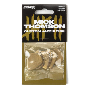 Dunlop Mick Thomson Custom Max Grip Jazz III 1.38mm - Player Pack