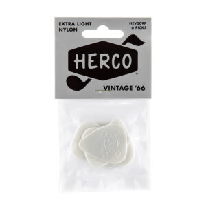 Dunlop Herco Vintage 66 Extra Light White - Player Pack