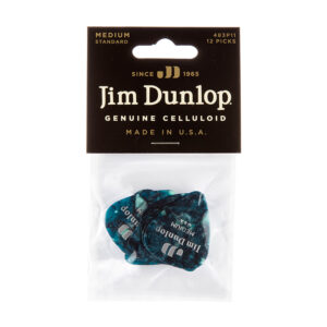 Dunlop Celluloid Classics Standard Turquoise Pearl Medium - Player Pack