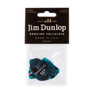 Dunlop Celluloid Classics Standard Turquoise Pearl Thin - Player Pack