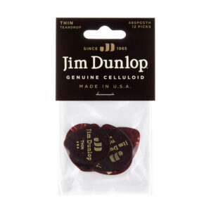 Dunlop Celluloid Tear Drop Shell Thin - Player Pack