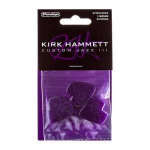 Dunlop Kirk Hammett Nylon Jazz III 1.38mm - Purple - Player Pack