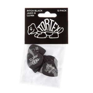 Dunlop Tortex Pitch Black Jazz 1.0mm - Player Pack