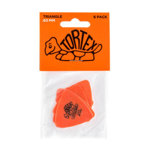 Dunlop Tortex Triangle 0.60mm Orange - Player Pack